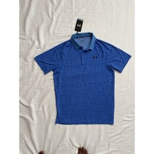 NEW Under Armour UA Iso-Chill Heather Polo Blue 1377294 Size Mens Small UA SHIRT
